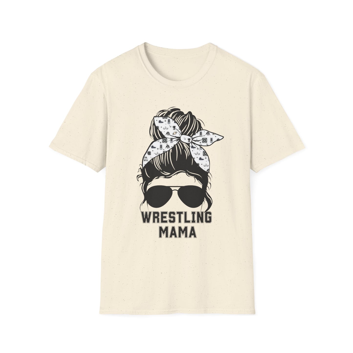 Wrestling Mom Messy Bun Softstyle T-Shirt