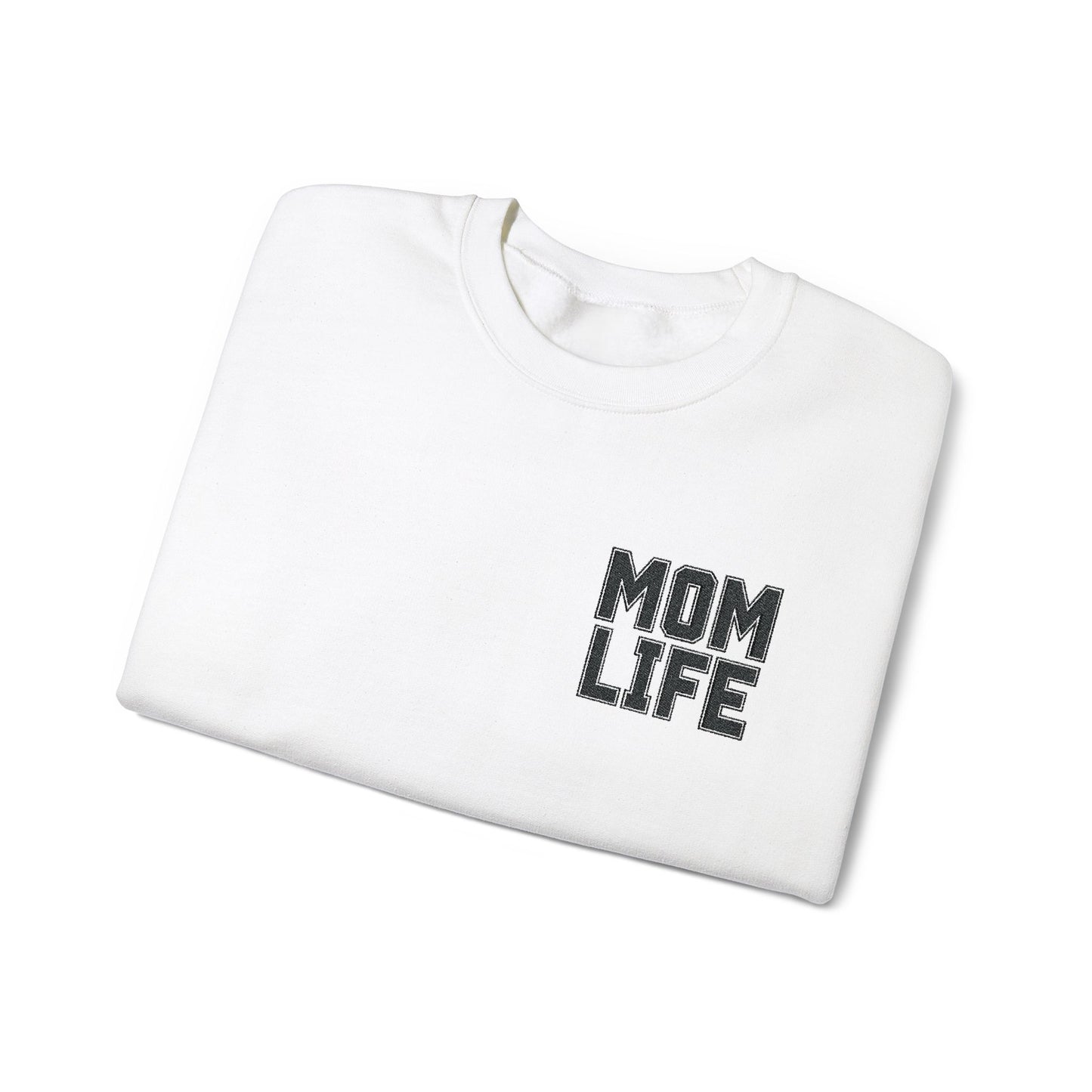 Mom Life Embroidery Sweatshirt