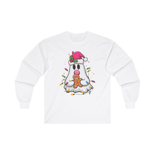 Christmas Ghost Long Sleeve Tee