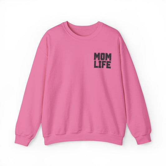 Mom Life Embroidery Sweatshirt