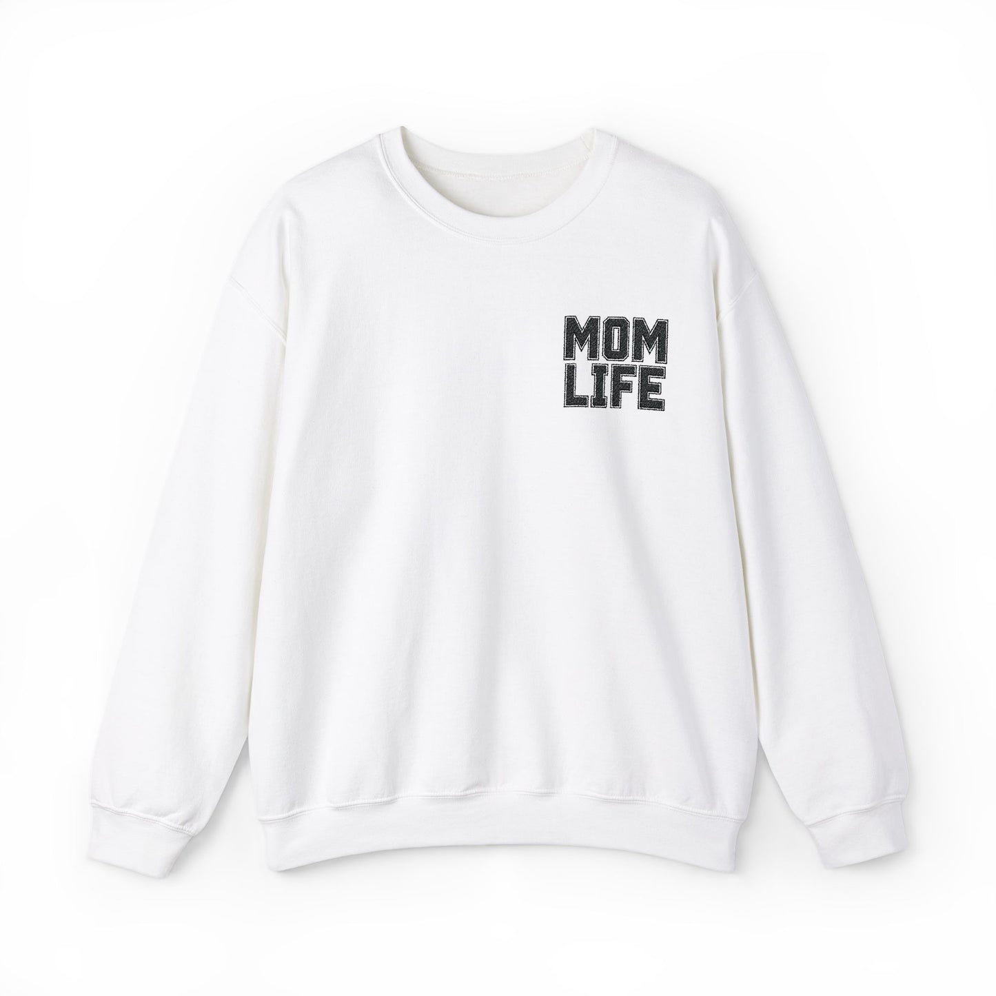 Mom Life Embroidery Sweatshirt