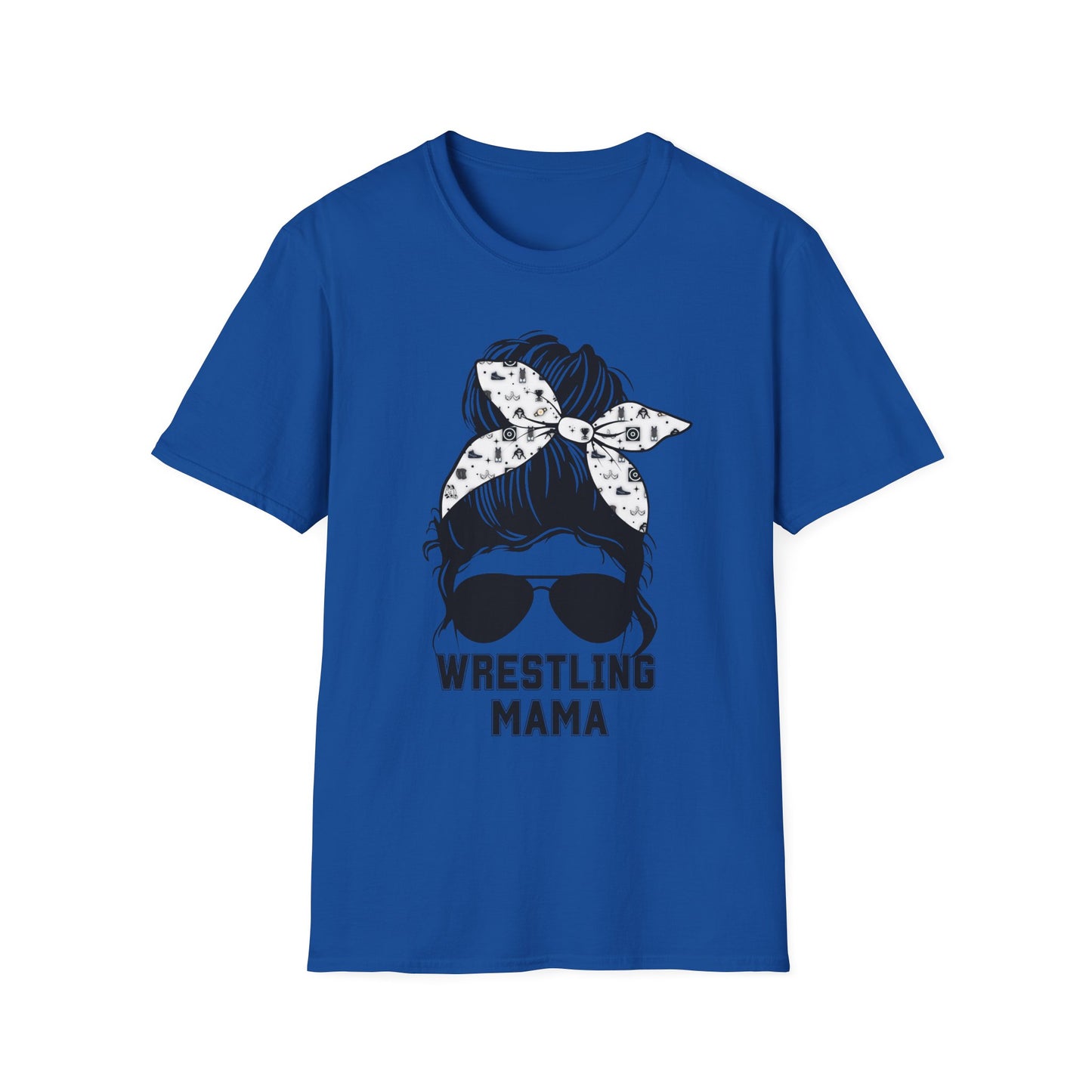 Wrestling Mom Messy Bun Softstyle T-Shirt