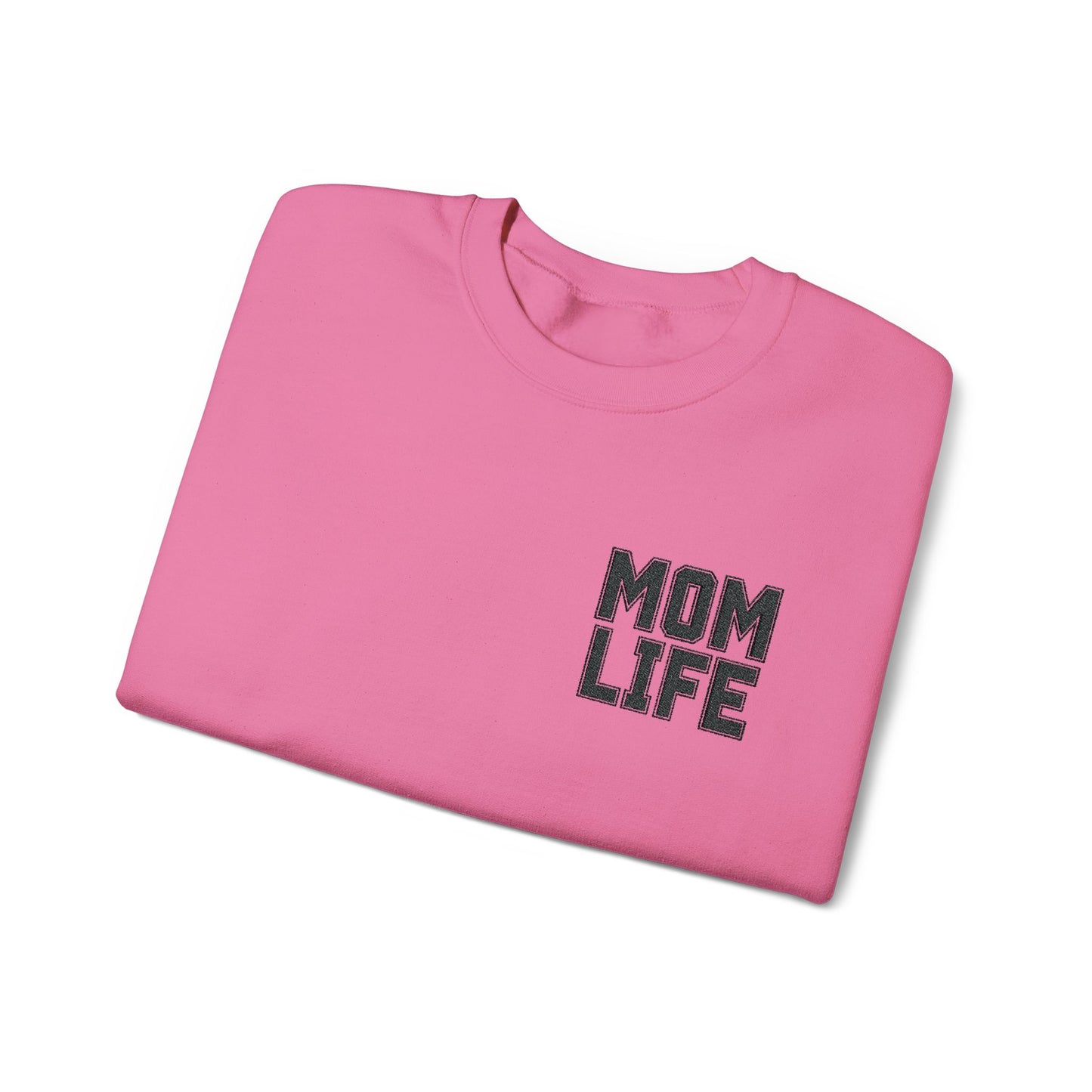 Mom Life Embroidery Sweatshirt