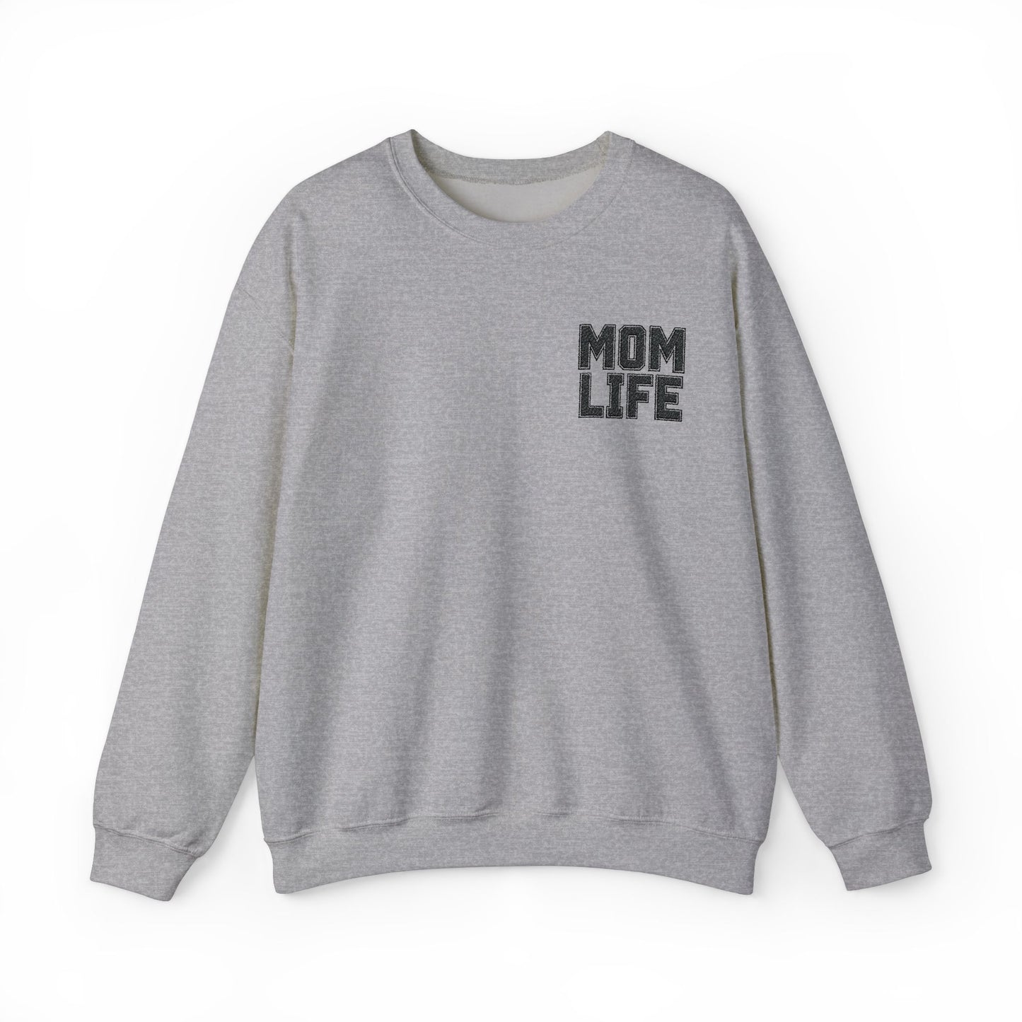 Mom Life Embroidery Sweatshirt