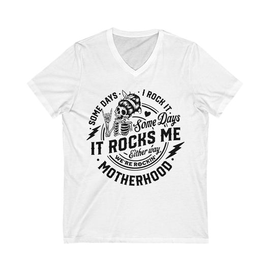 Funny Motherhood V-Neck Tee