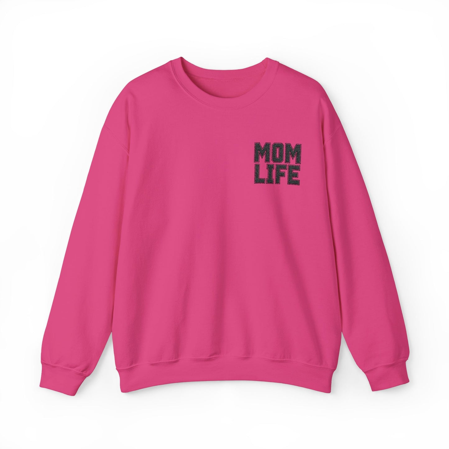 Mom Life Embroidery Sweatshirt