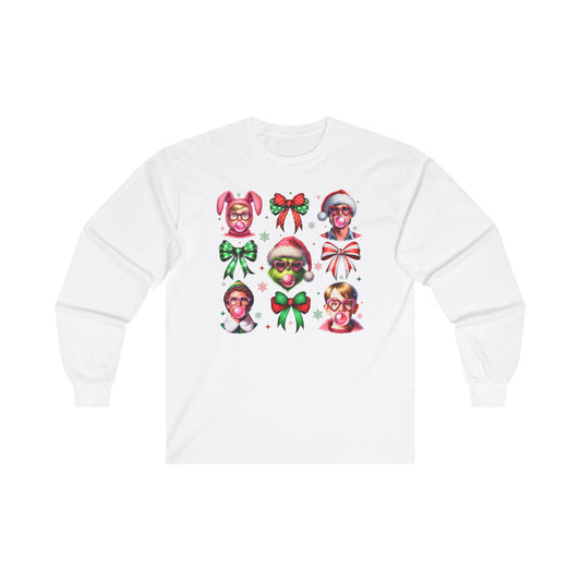 Christmas Movie Coquette Long Sleeve Tee