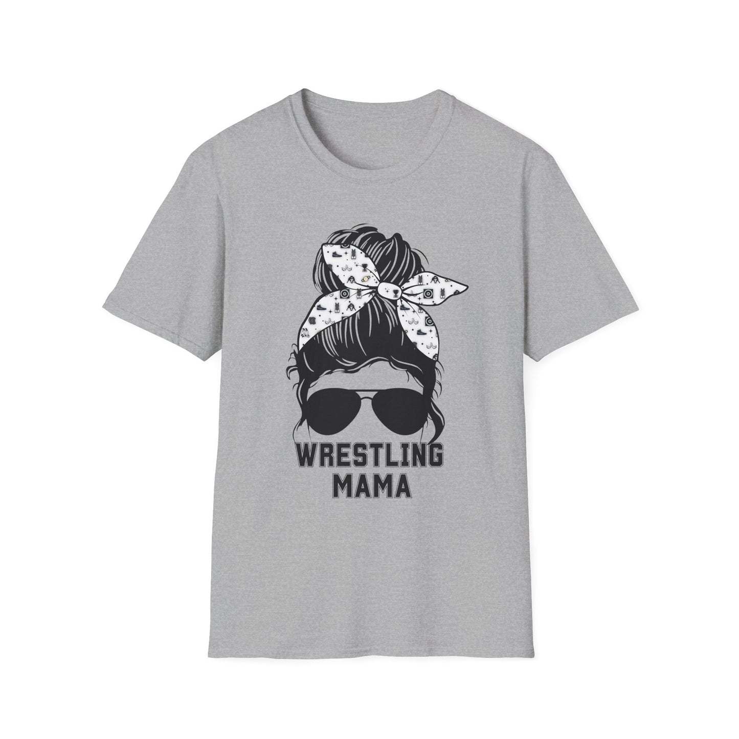 Wrestling Mom Messy Bun Softstyle T-Shirt