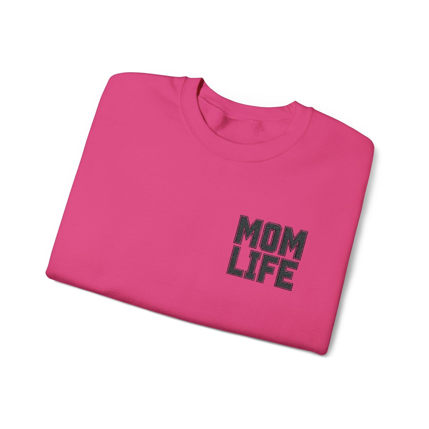 Mom Life Embroidery Sweatshirt