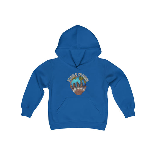 Youth Heavy Blend Hooded Sweatshirt Kradle Trained K-Vegas