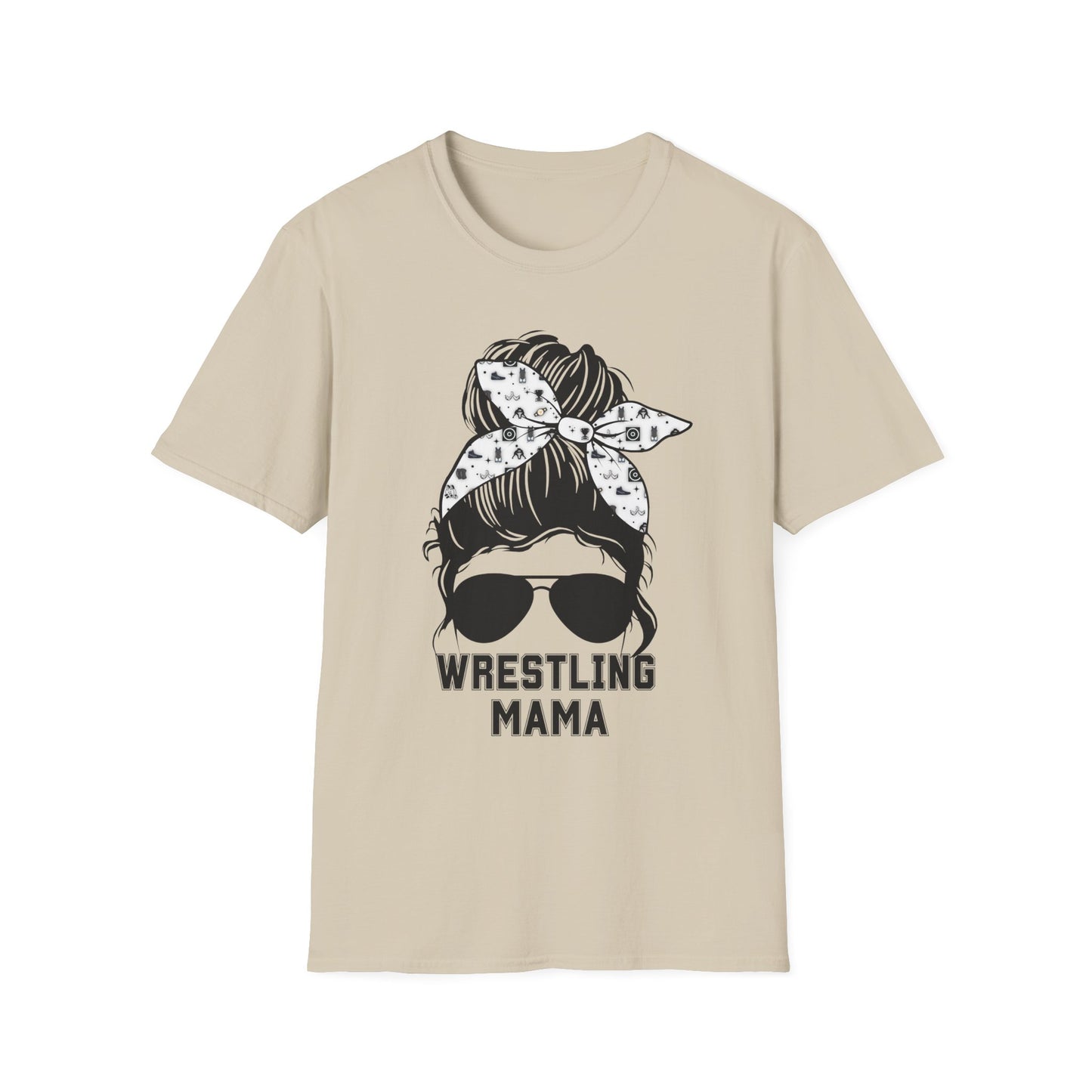 Wrestling Mom Messy Bun Softstyle T-Shirt