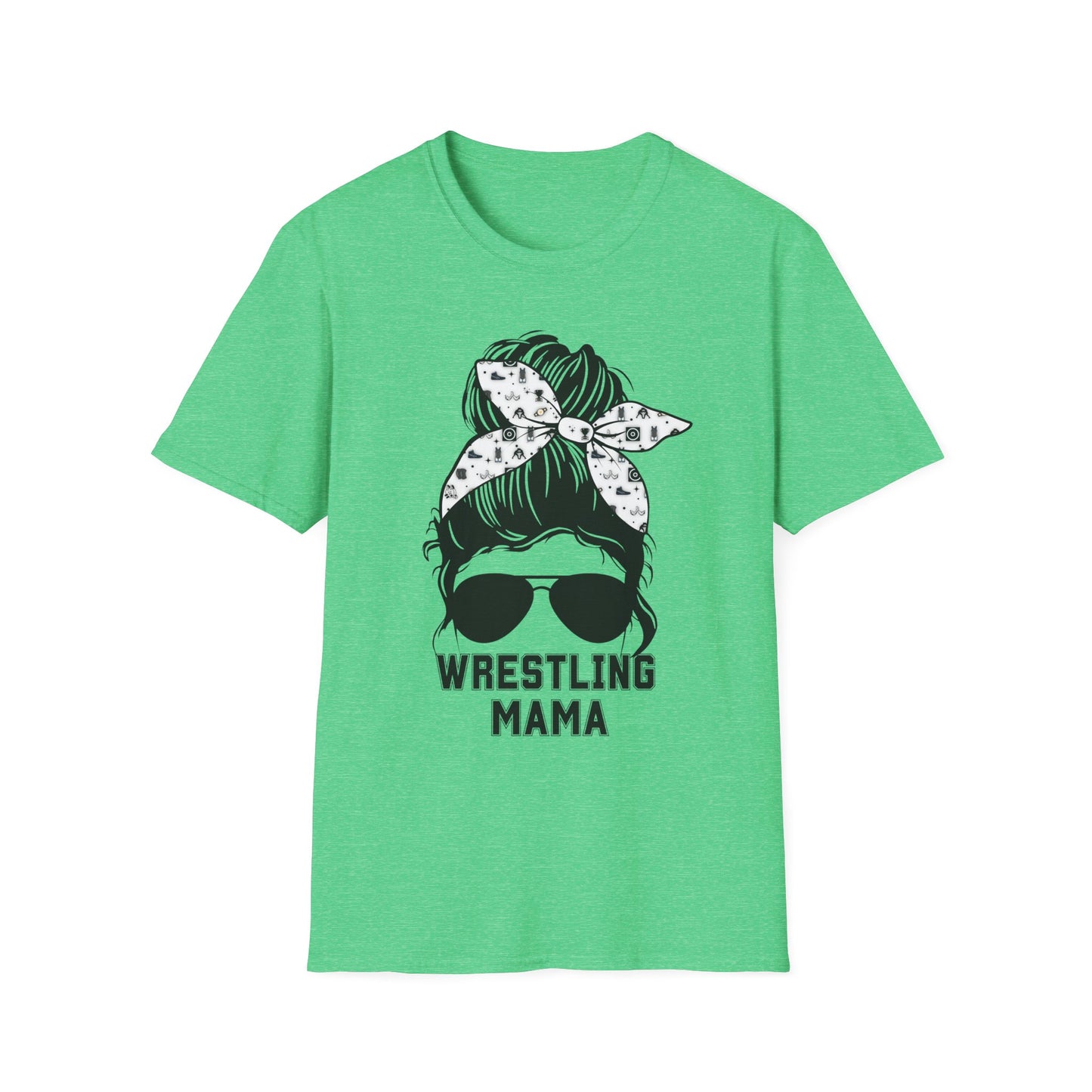 Wrestling Mom Messy Bun Softstyle T-Shirt