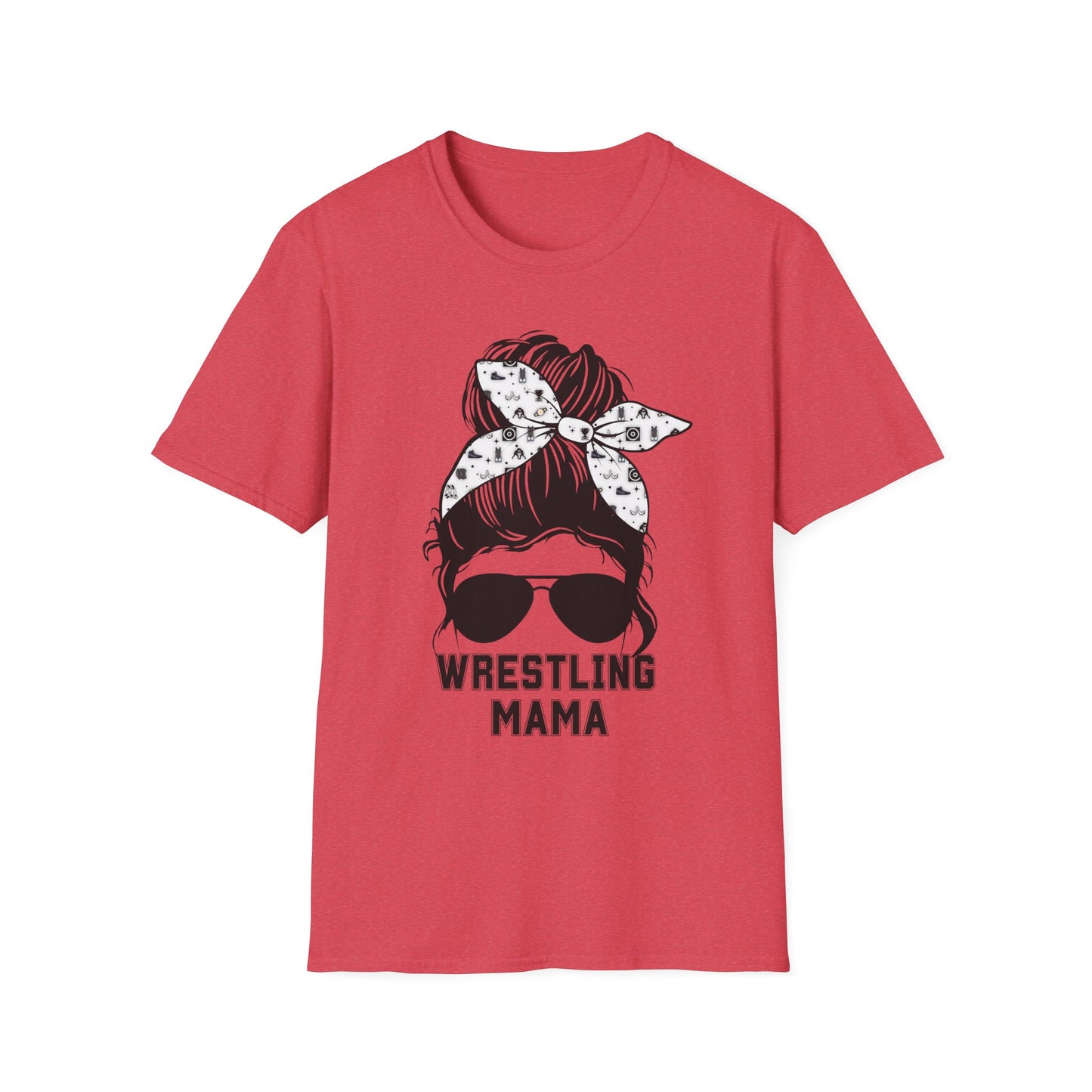 Wrestling Mom Messy Bun Softstyle T-Shirt