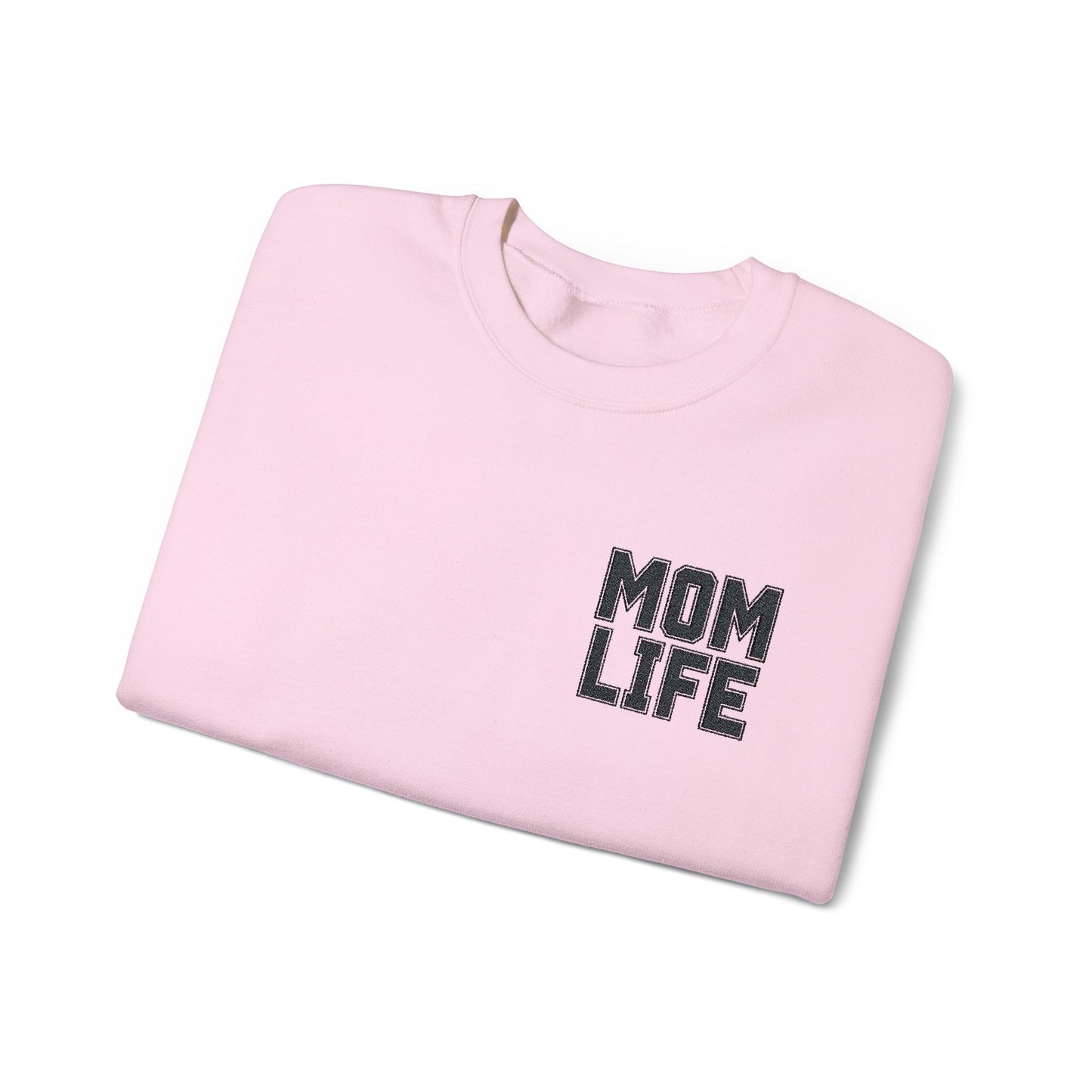 Mom Life Embroidery Sweatshirt