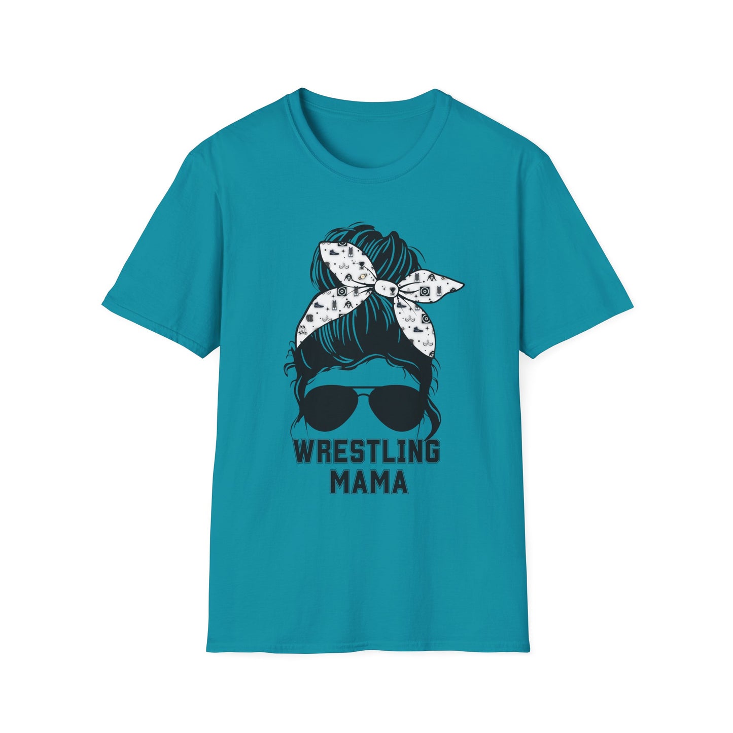 Wrestling Mom Messy Bun Softstyle T-Shirt