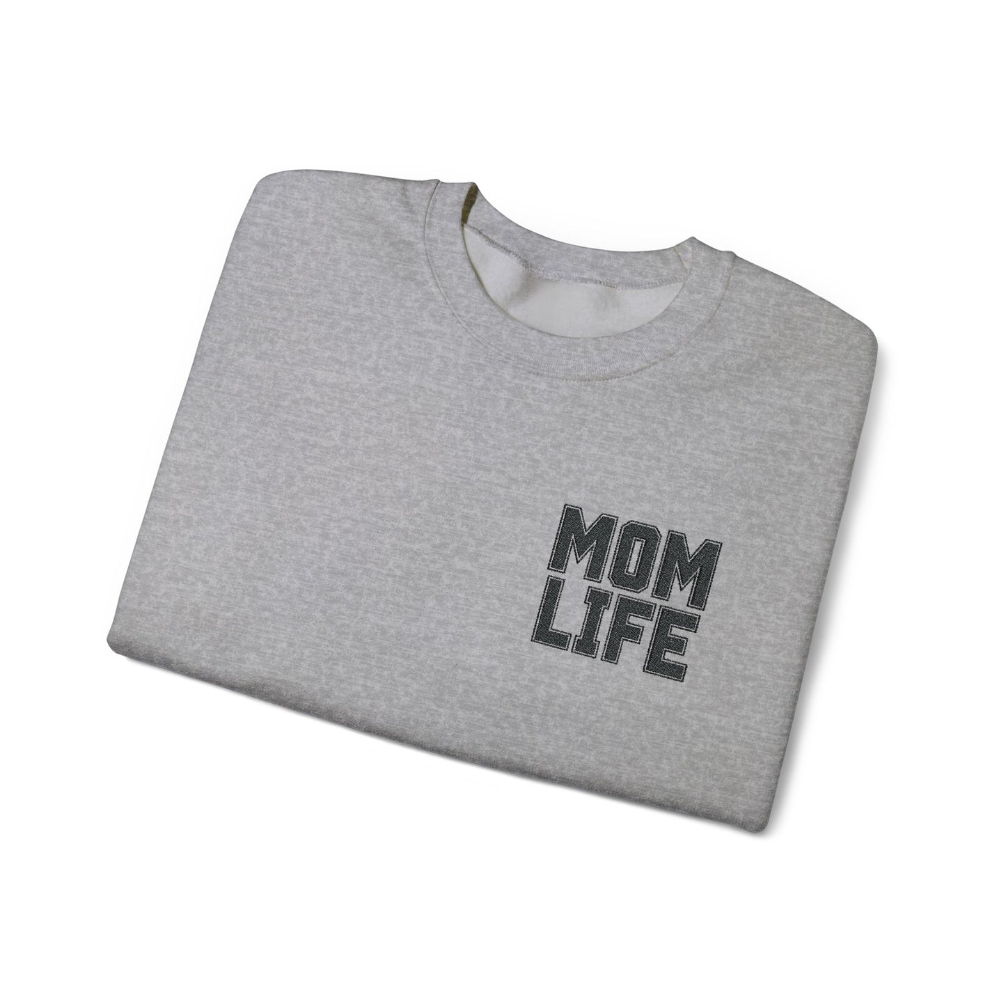 Mom Life Embroidery Sweatshirt