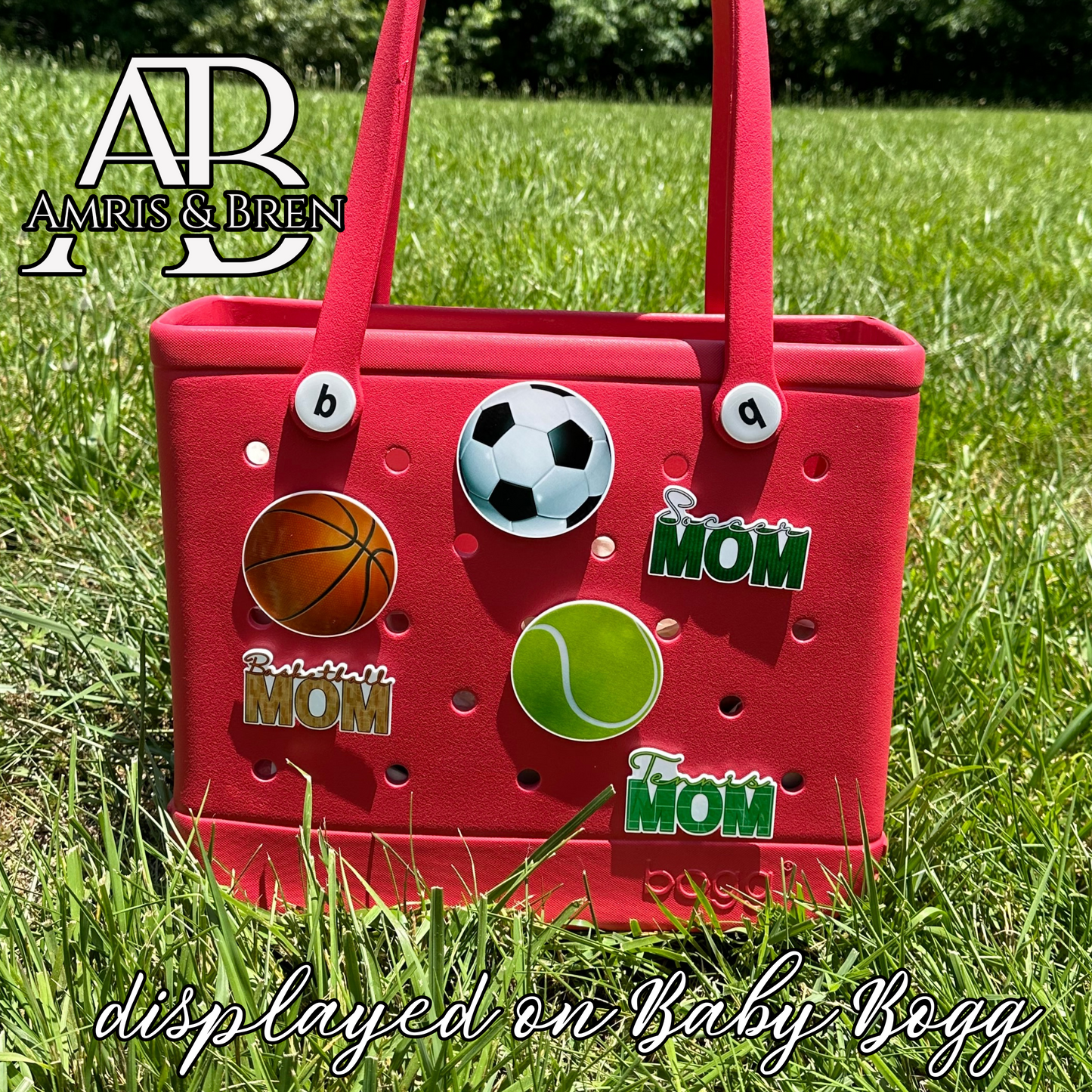 Sports compatible charms for Bogg bags, basketball themed charms for Bogg bag, tennis mom, basketball mom, soccer mom,