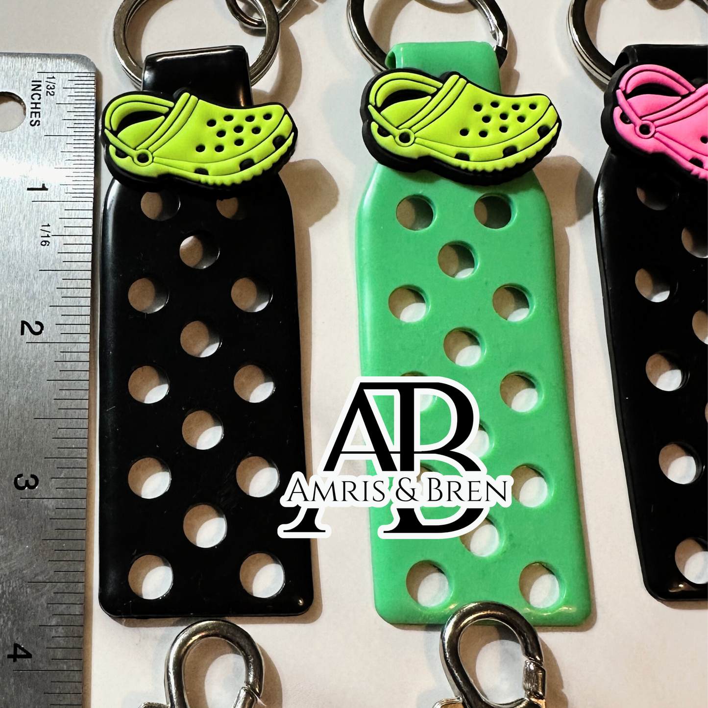 Shoe Charm Keychain Holder for Jibbitz Compatible with Croc Shoe Charms