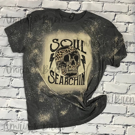 Soul searchin bleached t shirt for women, trending unisex shirt, skull t shirt for women,