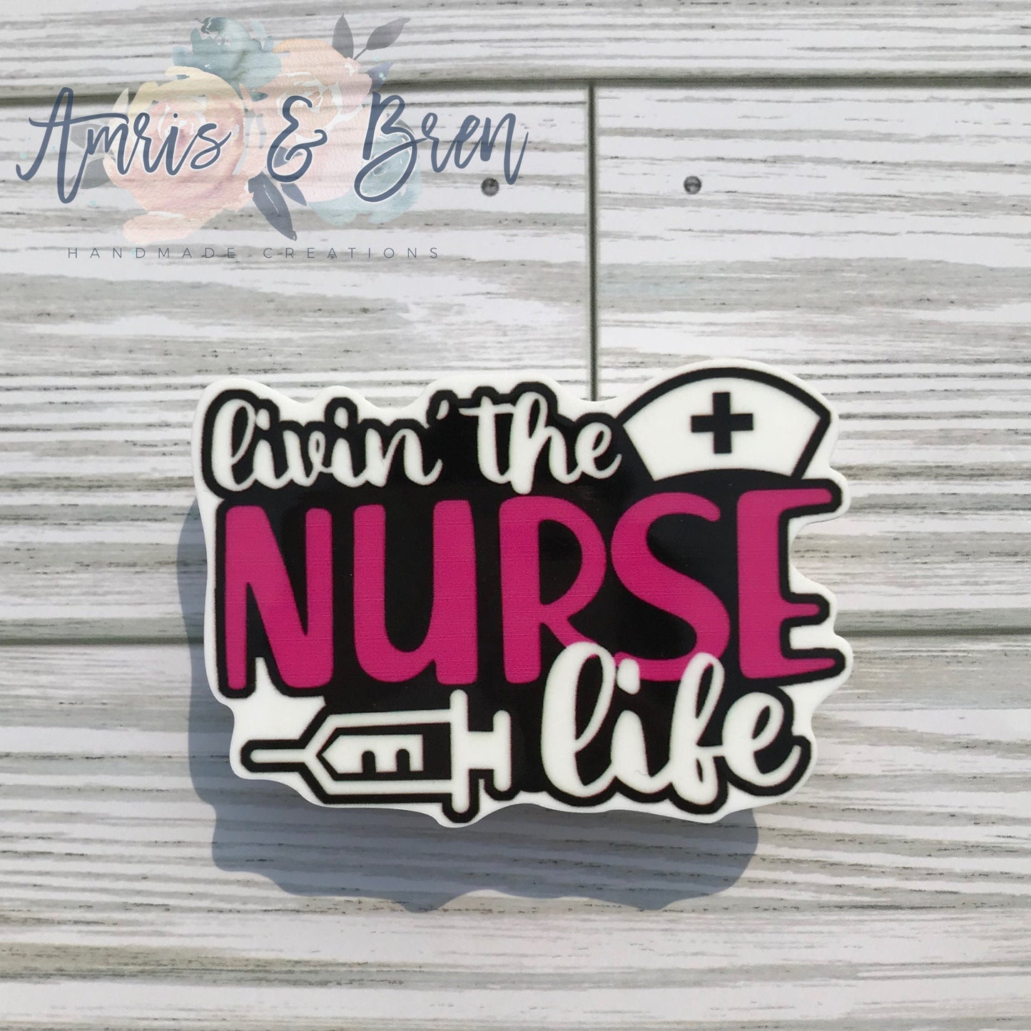 livin the nurse life Bogg compatible purse charm, Charms for your Bogg Bag, Compatible charms for original and baby bogg bags