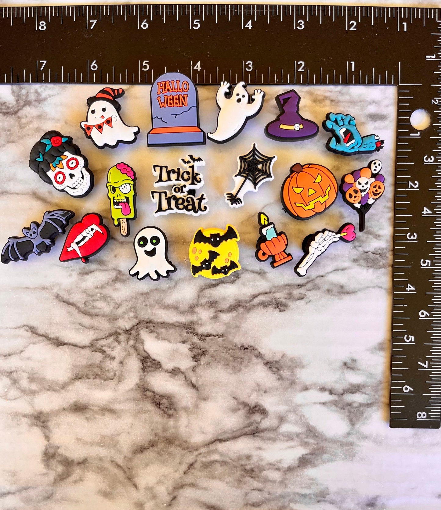 New Halloween themed shoe charms for your Crocs, Croc compatible charms, clog charms, pumpkin charms, fall charms