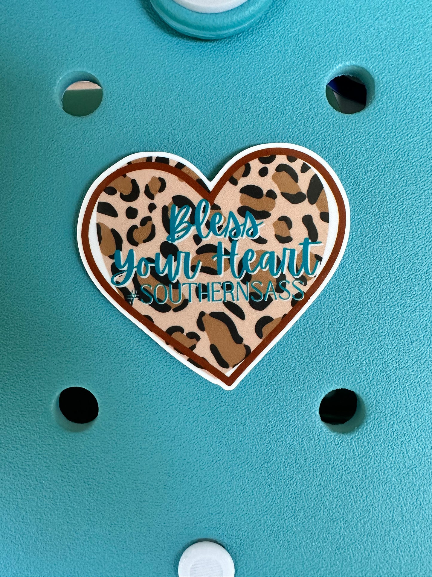 Bogg compatible shoe charms, Dog mom charm for Bogg bag, boy mom leopard print purse charm, Bless your heart purse charm