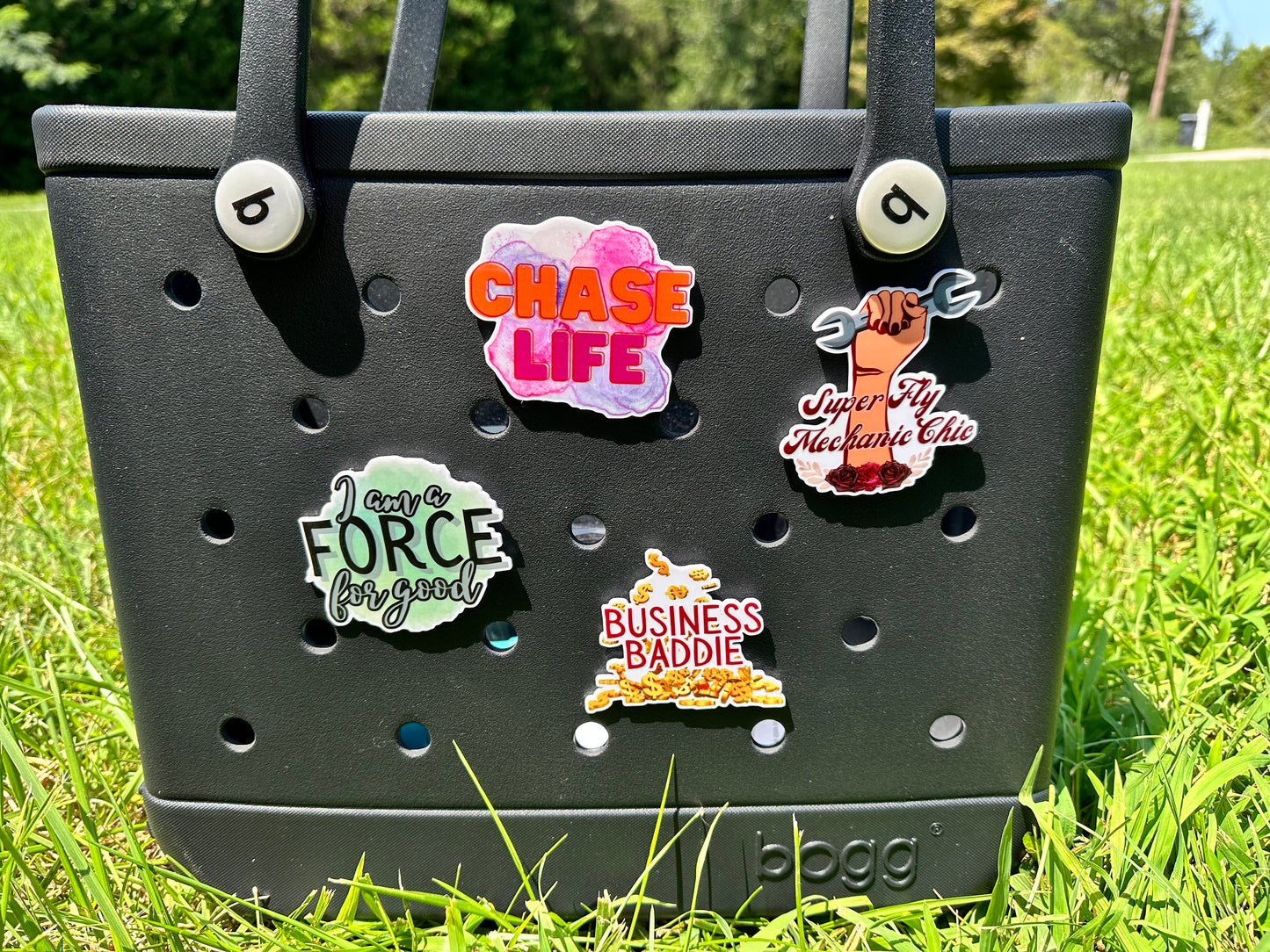 chase life charm for Bogg Bags, female mechanic Bogg compatible purse charms, purse charms for Bogg bag, I am a force hard acrylic charm