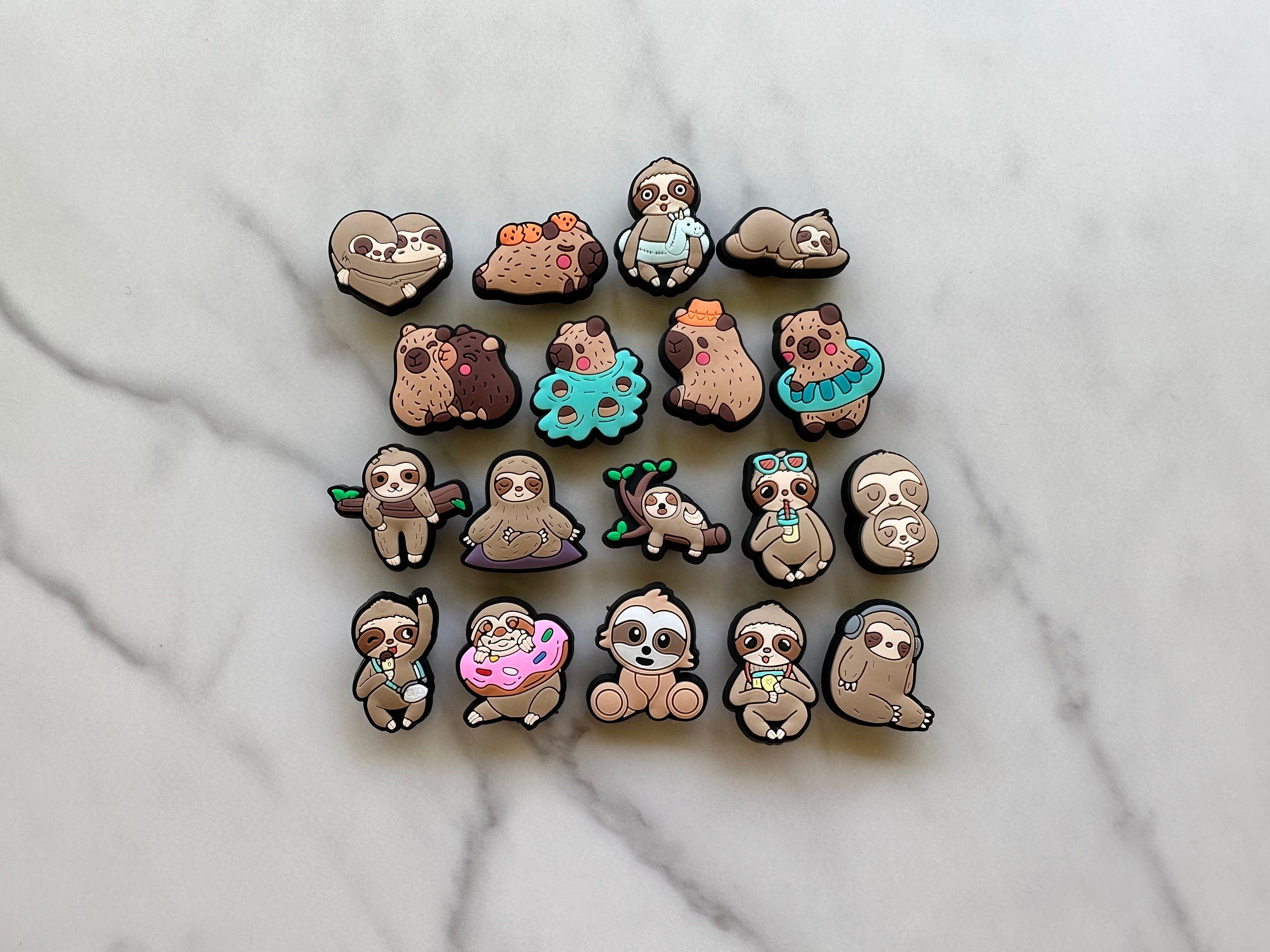 cute Sloth Croc compatible shoe charms Capybara shoe charms for your Amris Bren LLC