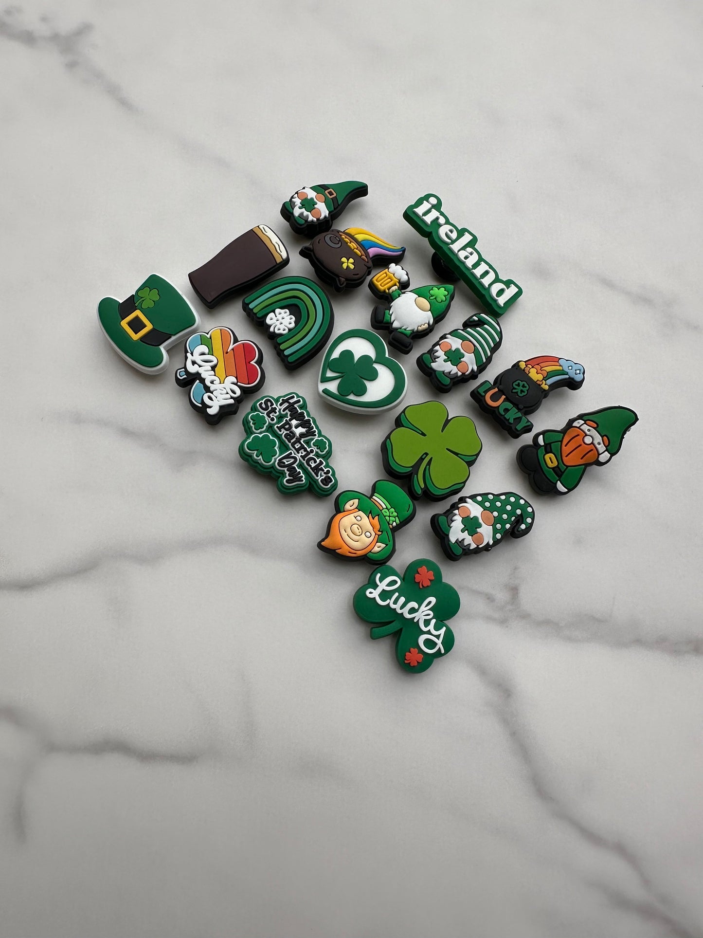 St. Patrick&#39;s day shoe charms, Irish pride shoe charms, croc and clog compatible shoe charms, trending charms, popular charms, new popular