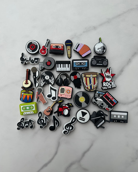 trending shoe charms, musician themed charms, mic charm, DJ charms, Croc compatible, Shoe Charms, shoe Accessories, croc compatible