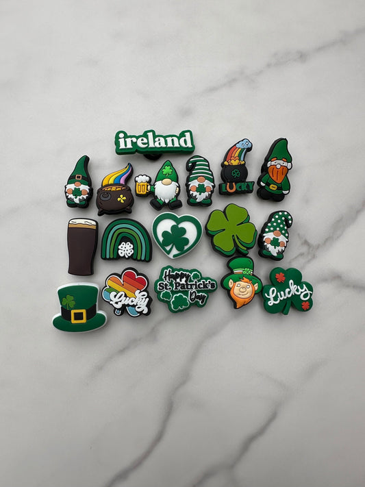 St. Patrick&#39;s day shoe charms, Irish pride shoe charms, croc and clog compatible shoe charms, trending charms, popular charms, new popular